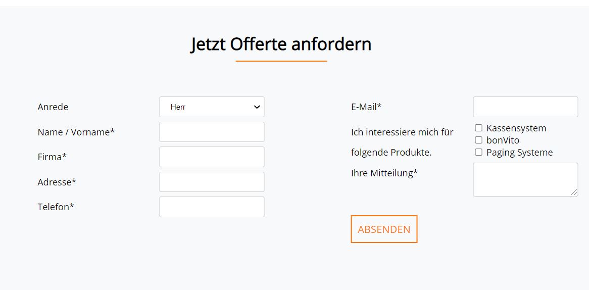 Offerte Kassensystem